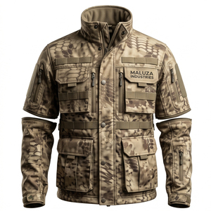 MALUZA INDUSTRIES Wholesale Mens <b>Waterproof</b> <b>Camo</b> Softshell Hunting <b>Jacket</b> Thermal Summer Windproof Breathable Outdoor Sports - Product Image 1