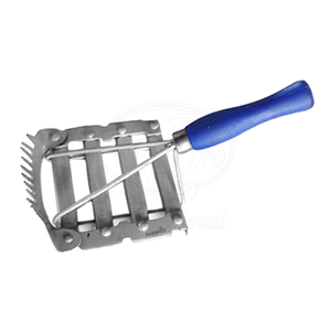 Peigne à crinière réutilisable en acier chromé avec manche en plastique pour animaux de grande taille - Product Image 3