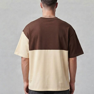 Camiseta Moderna para Hombre, Corte Cuadrado, Algodón de Alta Densidad, Ajuste Relajado, Tela Gruesa, Estilo Casual Urbano - Product Image 2