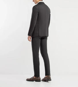 Traje de Hombre de Alta Calidad, Traje Oscuro a Medida, Diseños de Pantalón y Chaqueta Personalizados, Corte Entallado y Tela Premium, Traje Formal de Negocios de 2 Piezas para Boda - Product Image 2