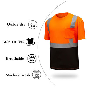 T-shirts respirants décontractés pour le travail, séchage rapide, pour hommes, vente en gros, vêtements de travail pour hommes - Product Image 4