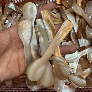 ช้อนเปลือกหอยมุกธรรมชาติทำมือ สำหรับโรงแรม ร้านอาหาร และของสะสม ผู้ผลิต OEM - Product Image 3