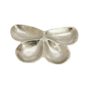 Plateau de service de luxe en aluminium plaqué or avec bordure en corde perlée, forme irrégulière moderne, multifonctionnel pour la décoration de mariage - Product Image 4