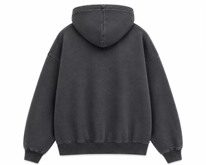 Sudadera con Capucha Personalizada al por Mayor, Estilo Acid Wash, para Hombre, Oversize, Casual, de Forro Polar, Fabricación OEM - Product Image 5