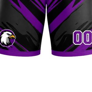 ชุดบาสเก็ตบอลสีม่วงดำสำหรับผู้ชายเสื้อเจอร์ซีย์แขนกุดและกางเกงขาสั้นชุดกีฬาระบายอากาศได้ดีสำหรับการฝึกซ้อมและแข่งขัน - Product Image 5