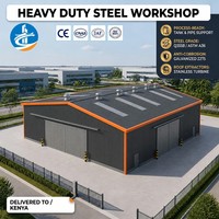 Atelier en structure métallique à assemblage rapide et économique, bâtiment métallique préfabriqué pour une construction rapide