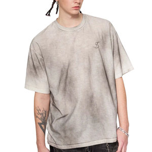 Camiseta de hombre de corte ajustado con efecto desgastado por el sol, fabricada en fábrica al por mayor, la más vendida, de secado rápido, para adultos. - Product Image 6