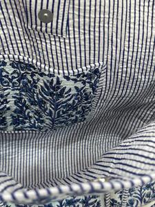 Bolso de Hombro Bohemio Acolchado de Algodón con Estampado Artesanal para Mujer, con Cierre Abierto, Lavable, Bolso de Algodón Estampado de Jaipur - Product Image 2