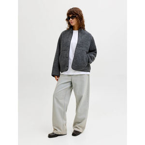 Chaqueta de Felpa Sintética Cálida con Logotipo Personalizado para Mujer, Sudadera Unisex Suave y Cómoda, Estilo Urbano de Invierno, Talla Grande - Product Image 4