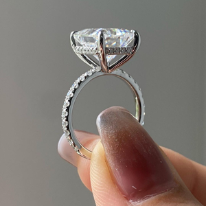 Radiant Lab Grown <b>Diamond</b> Engagement <b>Ring</b> Wedding <b>Ring</b> 1.70Carat Yellow Gold 14k Party Gift Jewelry - Product Image 4