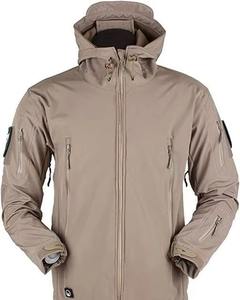 Nouvelle Veste Softshell Homme Hiver 2026 Respirante Imperméable à Capuche Col Montant Fermeture Éclair Style Urbain Tendance - Product Image 1