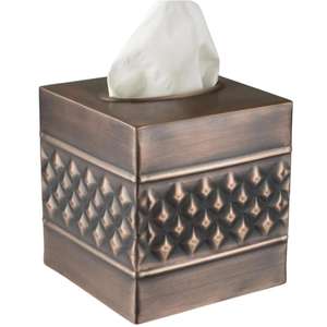 Boîte à mouchoirs en métal carrée moderne personnalisée, porte-mouchoirs décoratif pour table, pour hôtel de luxe, restaurant, salle à manger à domicile - Product Image 1