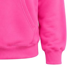 เสื้อฮู้ดปักลายตราสัญลักษณ์ Hot Pink Jack & Jill แขนยาว มีกระเป๋าจิงโจ้ เหมาะสำหรับชุดกีฬา - Product Image 6