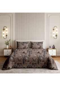 Ensemble de housse de couette élégante à imprimé floral, 3 pièces, 100% coton, respirant, léger, literie de luxe pour toutes les saisons - Product Image 2