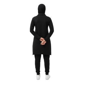 Ensemble de vêtements de sport modestes pour femmes, écologique, séchage rapide, respirant, léger, en Spandex/Polyester, manches longues et taille naturelle - Product Image 2