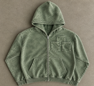 Vente en gros de sweats à capuche oversize entièrement zippés en molleton épais, vêtements personnalisés imprimés, fournisseur d'usine, USA, vente en gros - Product Image 4