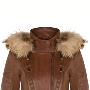 Women’s Genuine <b>Leather</b> Quilted <b>Brown</b> <b>Jacket</b> Long Sleeve Premium Winter Wear - Product Image 6