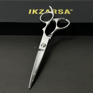 Ciseaux de barbier professionnels 440c pour droitiers, de qualité industrielle, avec poignée ergonomique, en acier inoxydable, pour couper les cheveux - Product Image 4