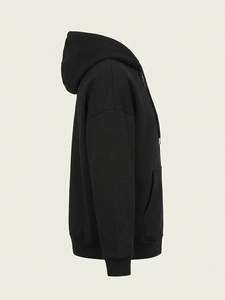 Black Plus Size Women's Full <b>Zip</b> <b>Hoodie</b> Fleece Sweatshirt Long Sleeve Pullover with Front <b>Pockets</b> - Product Image 2