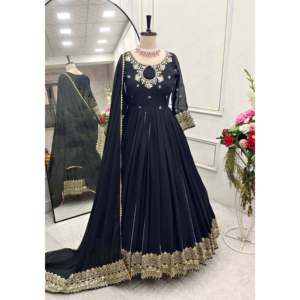 Belle robe élégante pour femmes avec Dupatta pour les fêtes - Product Image 2