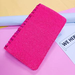 Sac de rangement suspendu fait main en coton 100% perlé, motif floral bohème coloré, élégant, multi-usage, avec sangle chaîne, écologique - Product Image 5