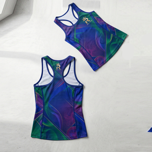 Débardeurs de sport sublimés pour femmes, 100 % polyester, dos nageur, vêtements de fitness pour femmes, débardeurs sans manches sublimés - Product Image 1