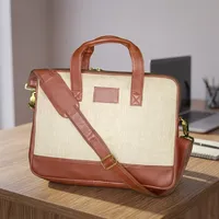 Sac pour ordinateur portable de qualité supérieure, sacoche fonctionnelle pour ordinateur avec un grand espace de rangement pour les professionnels de bureau, les voyages et les affaires