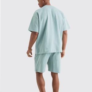 Customized Logo Printed Best Sale Low MOQ Breathable T Shirt With Short <b>Sets</b> Custom Logo Plus Size Men Two Piece T-Shirt <b>Sets</b> - Product Image 5