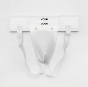 Attelle de stabilisation des hanches et de la zone inguinale en mousse PU blanche respirante à séchage rapide, avec emplacement pour logo, pour toutes les saisons, protection sportive personnalisée, ajustement sécurisé - Product Image 1