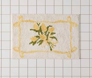 Alfombra de Baño de Algodón 100% con Mechones, Suave y Absorbente, Alfombra de Baño de Lujo Antideslizante - Product Image 2