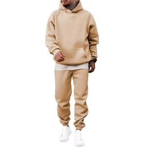 Chándal de Invierno para Hombre, Estilo Holgado, con Capucha, Tallas Grandes, Diseño Sólido, Ajuste Cómodo, para Proveedores de Moda - Product Image 4