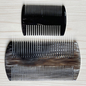 Lowest price handcrafted horn <b>comb</b> set <b>hot</b> selling fine-toothed hair detangling <b>combs</b> wholesale - Product Image 3