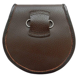 Meilleures ventes 2026 Ventoria Enterprises Sporran écossais en cuir végétalien marron pour tenues de kilt modernes ou traditionnelles - Product Image 5