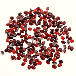Natural Red <b>Garnet</b> Oval Cut Faceted Loose Gemstone 3MM 5MM <b>Garnet</b> Stone For Jewelry Making Wholesale Bulk Price Supplies - Product Image 1