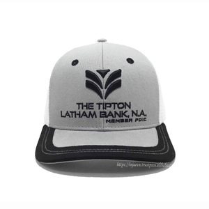 Full Customized 6 Panel Trucker <b>Hat</b> Embroidered Logo Mesh Back Curved Brim Cap for Casual Daily Wear - Product Image 2