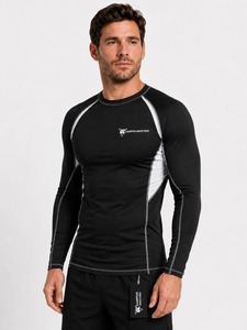Meilleures ventes – Vente directe usine – Rashguard MMA homme à manches longues, antibactérien, respirant, séchage rapide, écologique, pour le fitness - Product Image 4