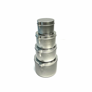 Spout Tin Jar for Liquid <b>Candle</b> Round Tinplate Container with Screw Lid, Custom Size for DIY <b>Candle</b> Making Wholesale - Product Image 1