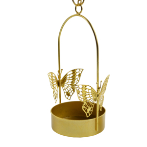Luxury Design <b>Hanging</b> <b>Tea</b> <b>Light</b> <b>Holder</b> Iron Candle <b>Holder</b> for Indoor Villa Dinner Wedding Painted Finishing - Product Image 1