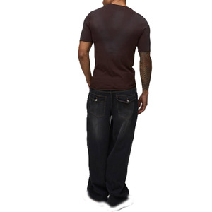 Camiseta de Hombre de Corte Atlético Ajustado, Tela Elástica de Algodón, Personalización de Marca en el Pecho, Fabricación al por Mayor OEM, Camisetas Unisex - Product Image 2