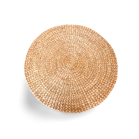 Alfombra Artesanal CANDANI D100 de Jacinto de Agua, Tejida Naturalmente, Ecológica, Estilo Boho, para Sala de Estar, Dormitorio, Decoración del Hogar, Venta al por Mayor
