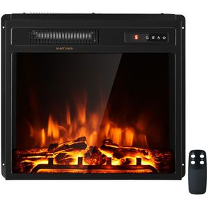 Caminetto Elettrico da 1500W, 18 Pollici, Autoportante e da Incasso, con Display LCD Moderno, Corpo in Metallo, per Soggiorno e Uso Domestico - Product Image 3
