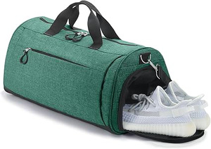 Sac de sport compact et léger pour hommes et femmes, avec bandoulière réglable, plusieurs poches, fermeture à glissière, sac pratique - Product Image 2