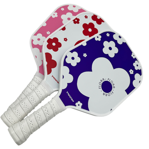 Pagaie de Pickleball personnalisée en gros Matériau PU avec fibre de verre et noyau en nid d'abeille - Product Image 1