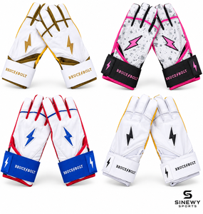 Guantes de Bateo de Cuero Blanco, Ecológicos, Ambidiestros, Acolchados, con Cierre de Velcro, Unisex, para Adultos, para Entrenamiento - Product Image 5