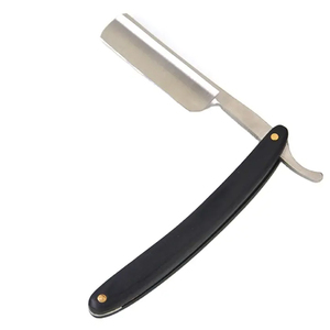 Rasoir de barbier pliant en métal, nouveau style, outils d'épilation, produits de salon, fabricant de rasoirs à demi-lame - Product Image 3