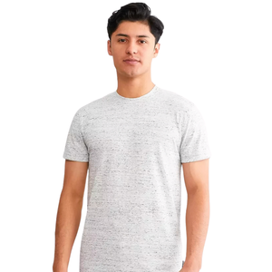 เสื้อยืดคอกลมทรงปกติสำหรับผู้ชาย แขนสั้น สไตล์มินิมอลลำลอง ผลิตตามสั่ง ขายส่ง เสื้อผ้าฝ้ายเจอร์ซีย์ เสื้อยืดพื้นฐานสำหรับใส่ทุกวัน รับผลิตแบบ OEM - Product Image 2