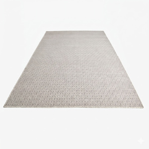 DECORDEC Tapis épais en laine gris anthracite foncé, texturé, tufté à la main, écologique, antidérapant, minimaliste, ton sur ton, pour salon - Product Image 2