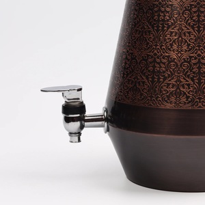 Vintage Copper <b>Drink</b> <b>Dispenser</b> with Ornate Pattern and Spigot Large Capacity Home Use - Product Image 3