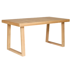 Meubles d'extérieur design minimaliste, table rectangulaire en teck massif pour la maison et le jardin - Product Image 1