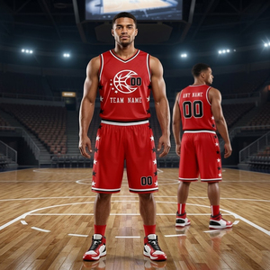 Uniforme de Baloncesto Unisex Personalizado con Logotipo, Impresión del Nombre del Equipo, Ligero, Transpirable, de Secado Rápido, 100% Poliéster, Tejido de Malla - Product Image 2
